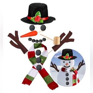 16 Piece Set Snowman Kit nib